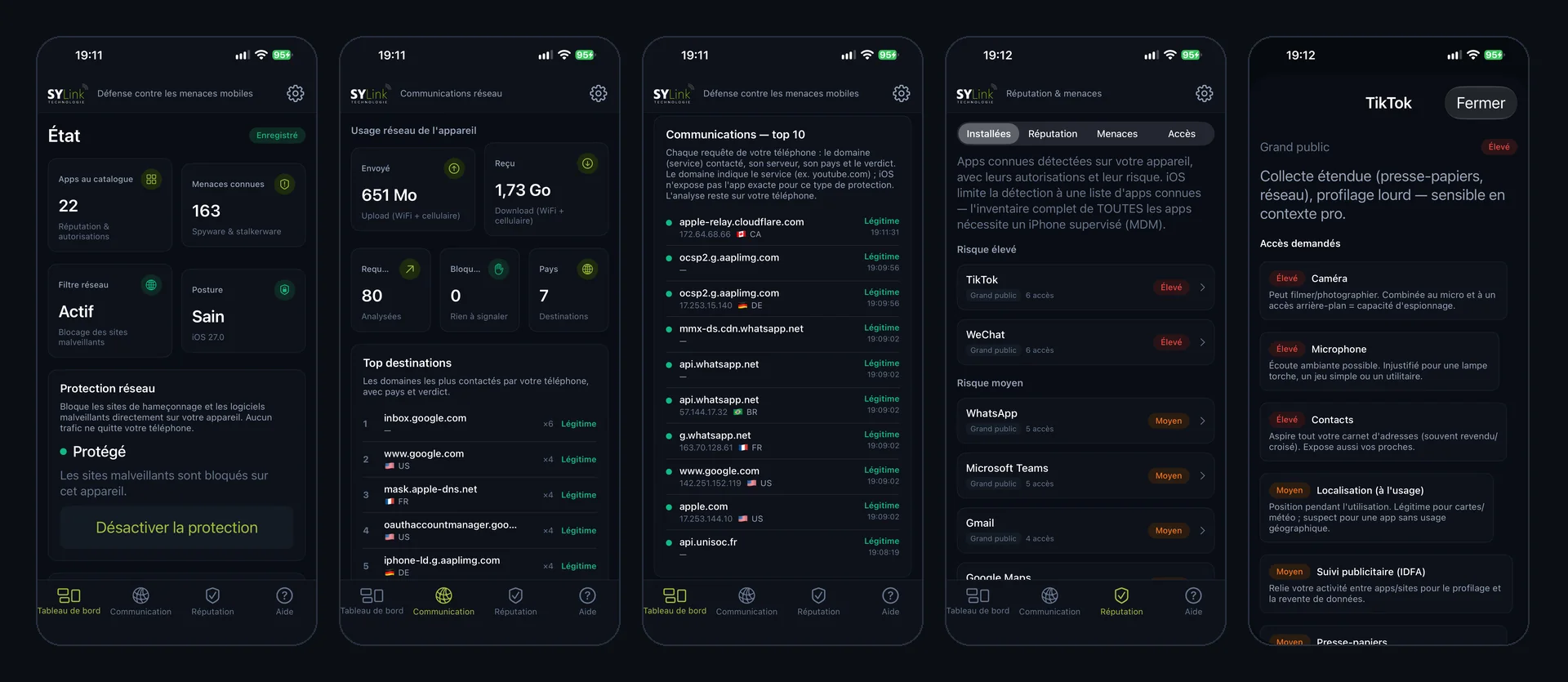 Cliquer pour agrandir L’application, sur le téléphone